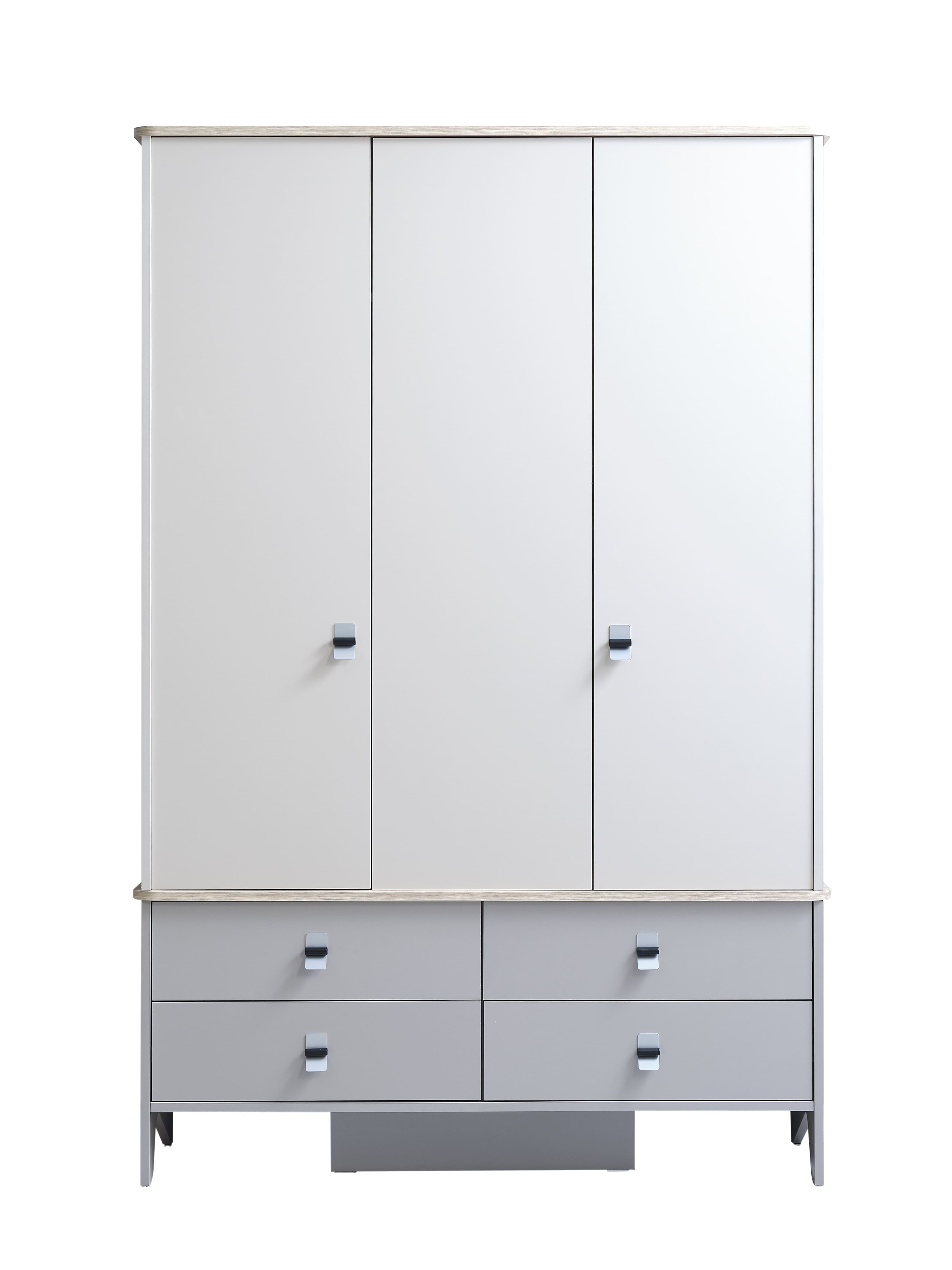 Atlas Kledingkast – 3-deurs met lades