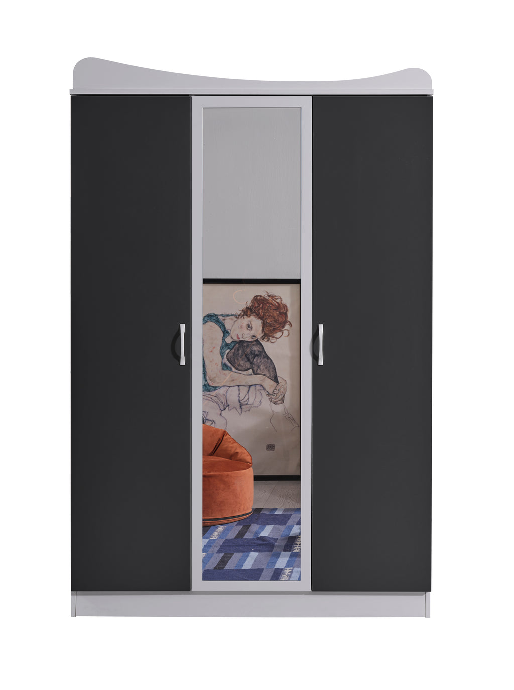 Dublex kledingkast - 3 deurs.