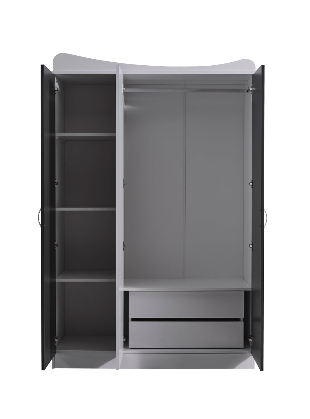 Dublex kledingkast - 3 deurs.