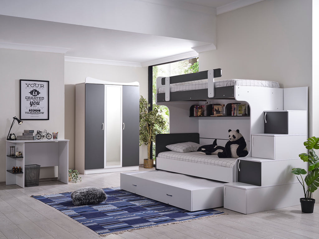 Dublex kledingkast - 3 deurs.