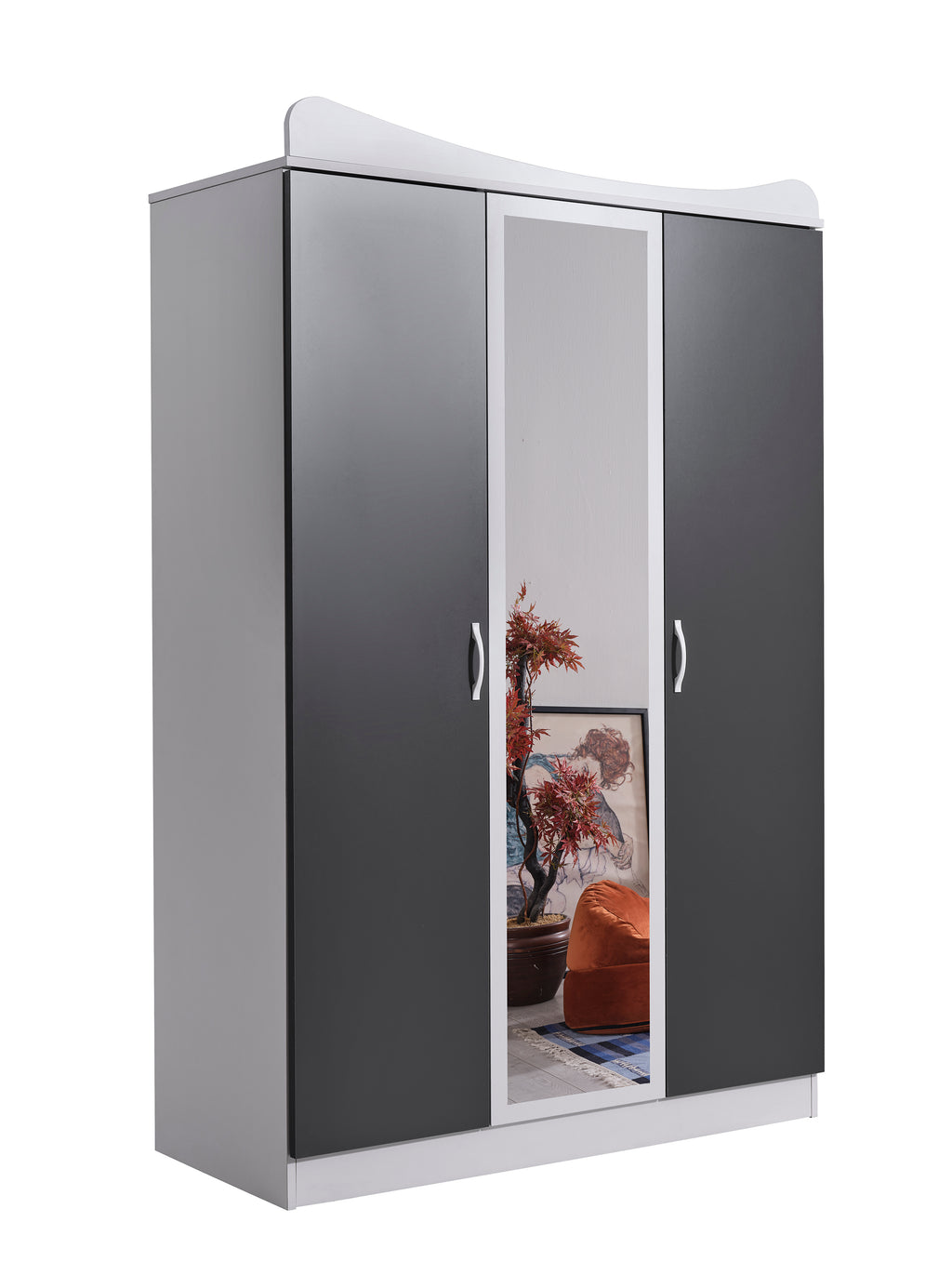 Dublex kledingkast - 3 deurs.