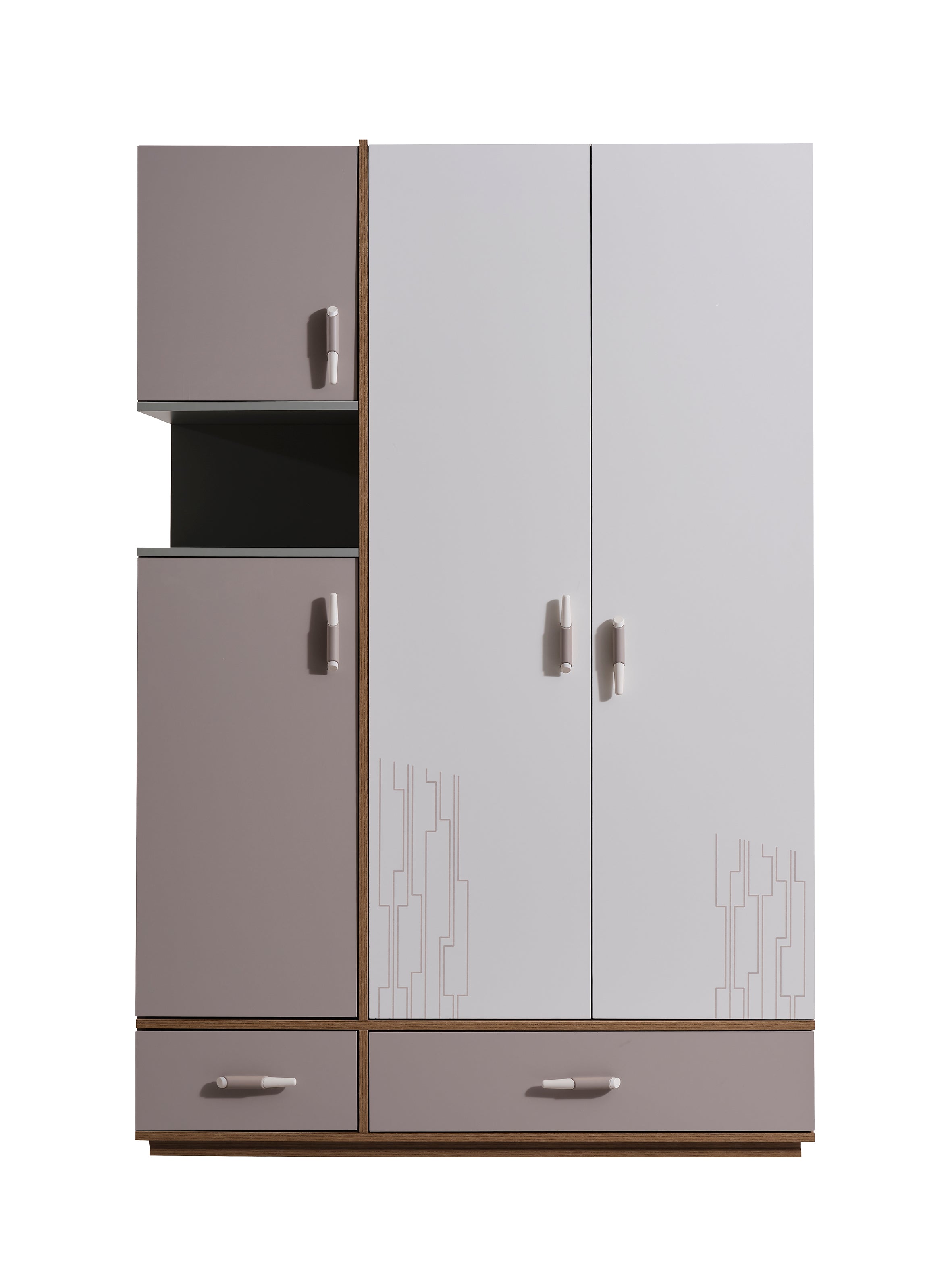 Latte - Kledingkast - 3deurs