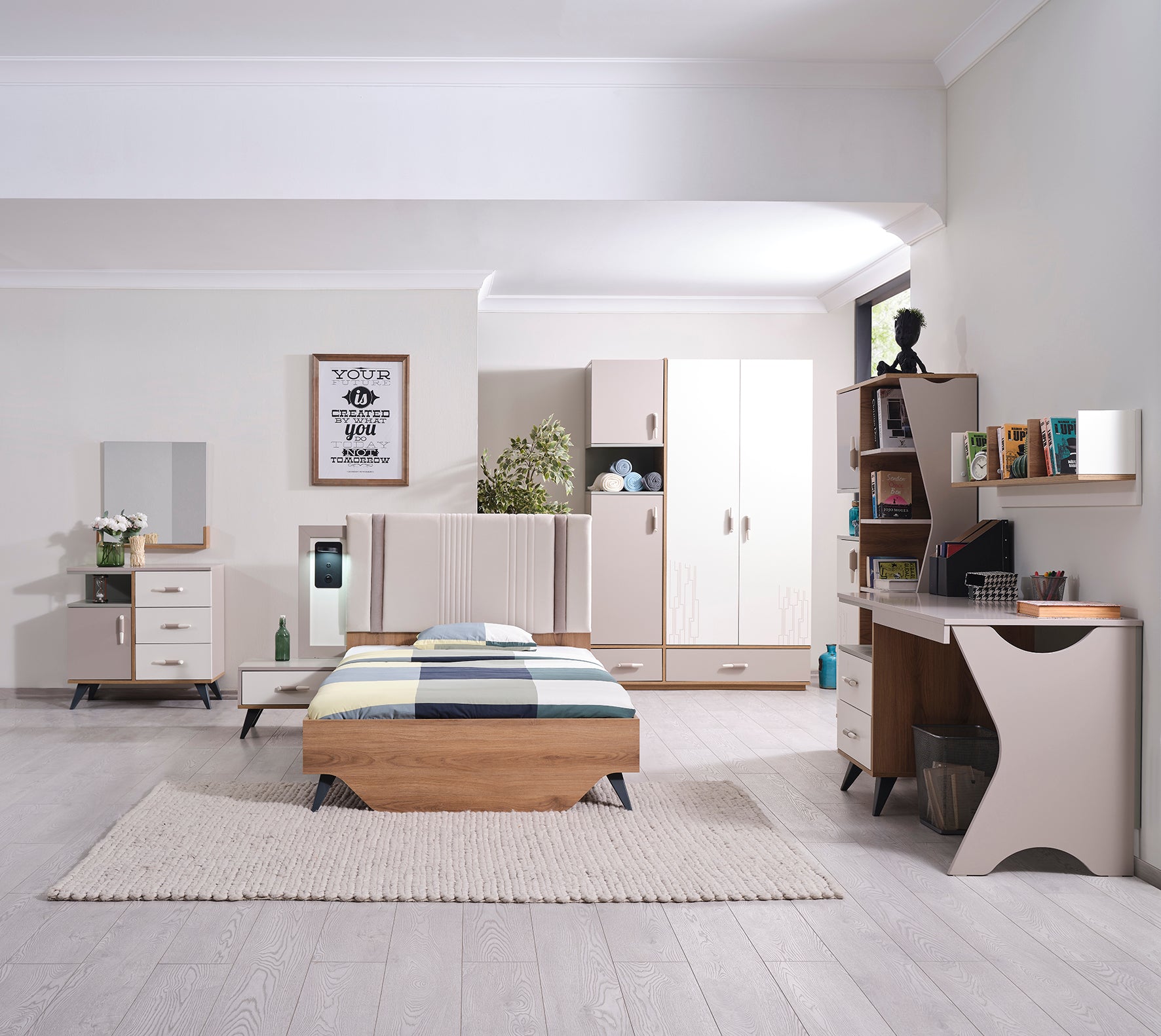 Latte Slaapkamer Set