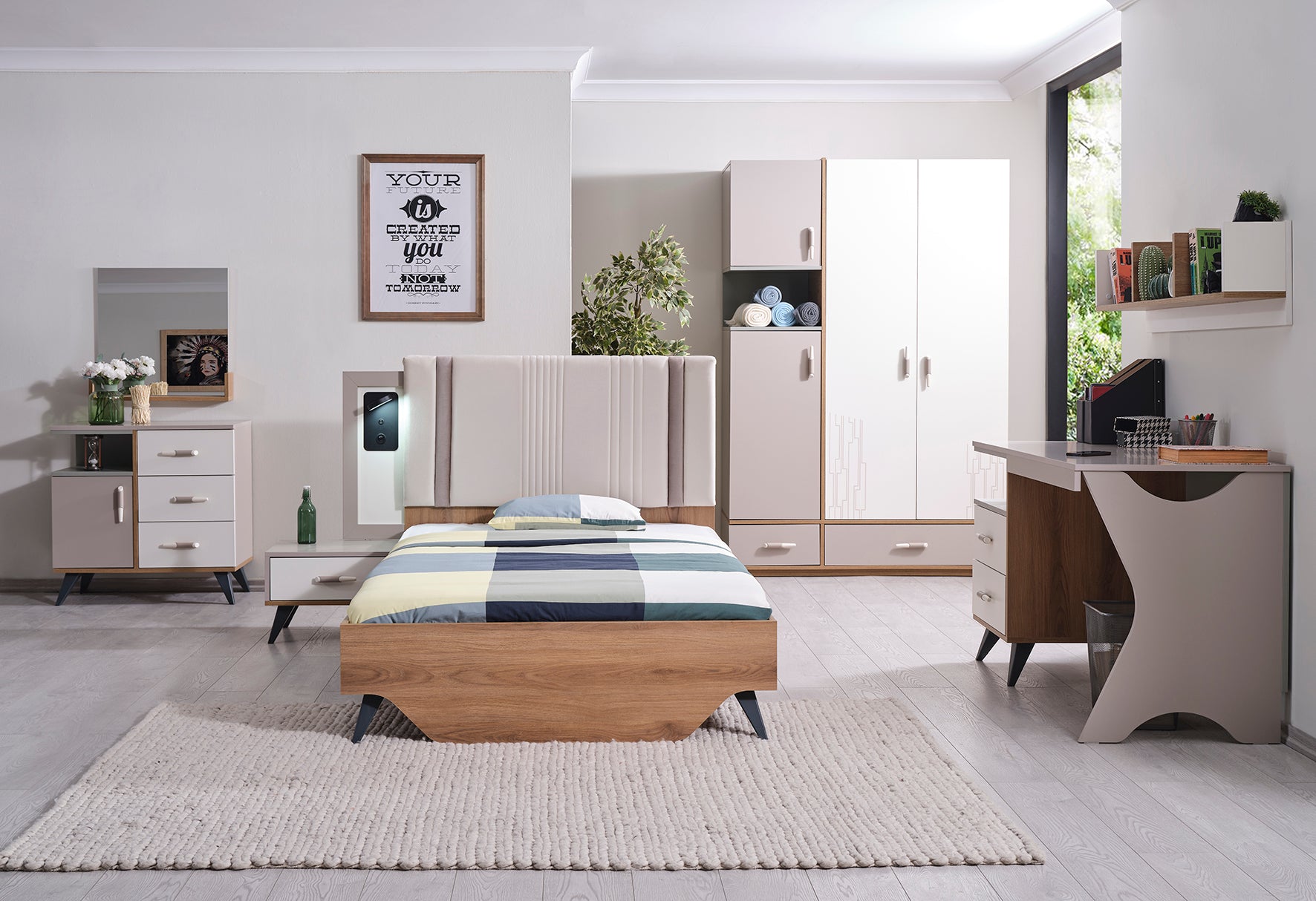 Latte Slaapkamer Set