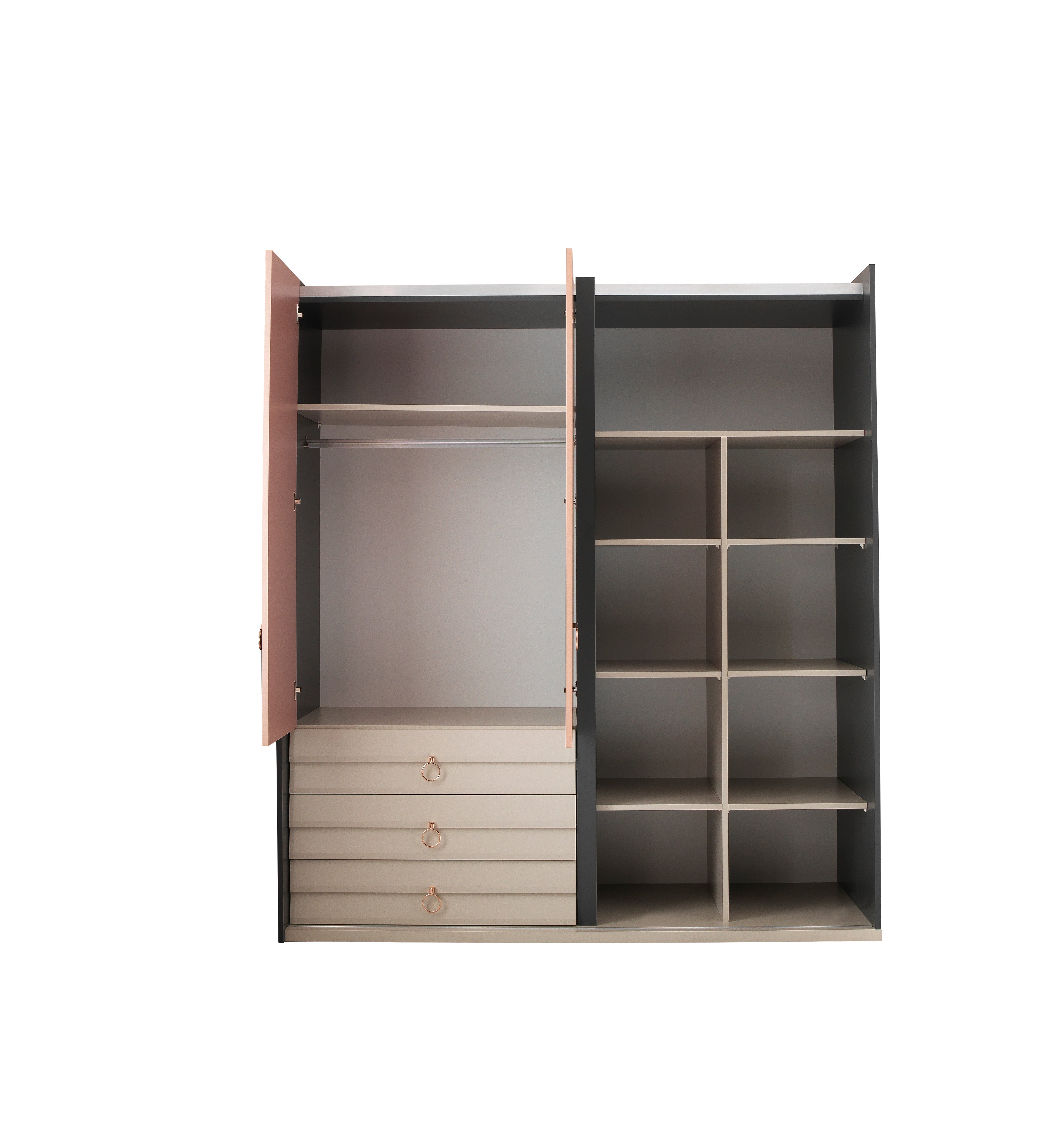 Setra - Kledingkast - 2deurs met spiegel