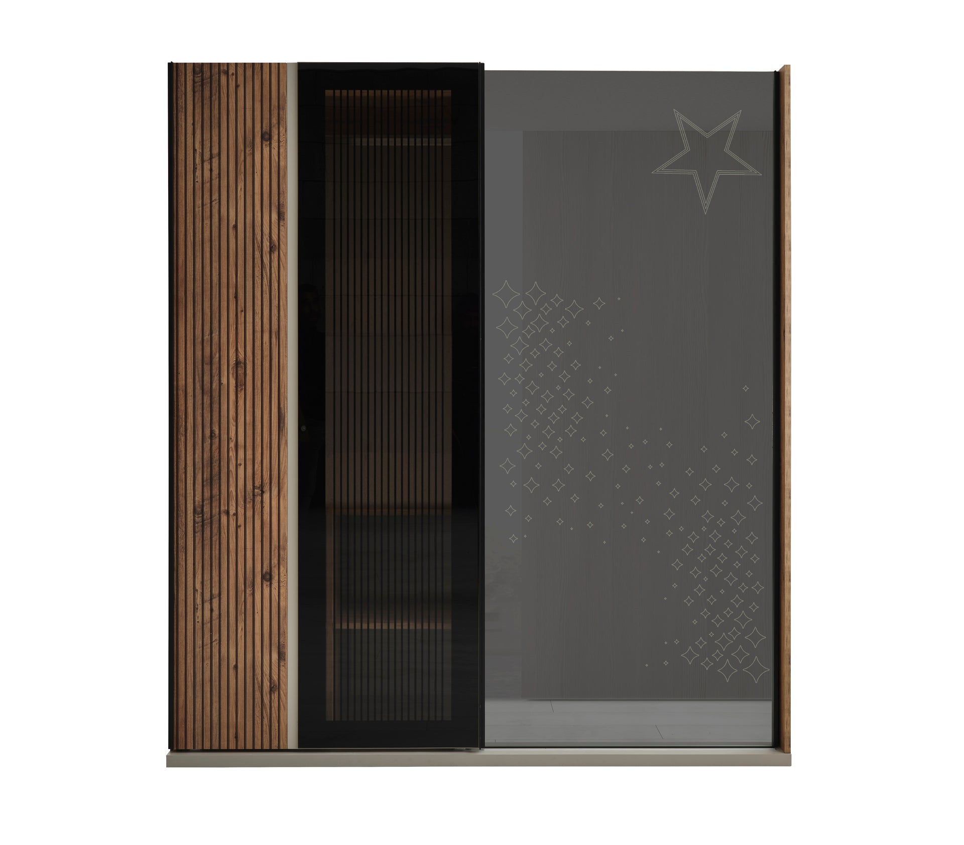 Star - Kledingkast met spiegel